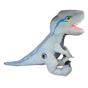 Jurassic World Universal Studios Velociraptor Blue Raptor Plush 16" Sitting Dino